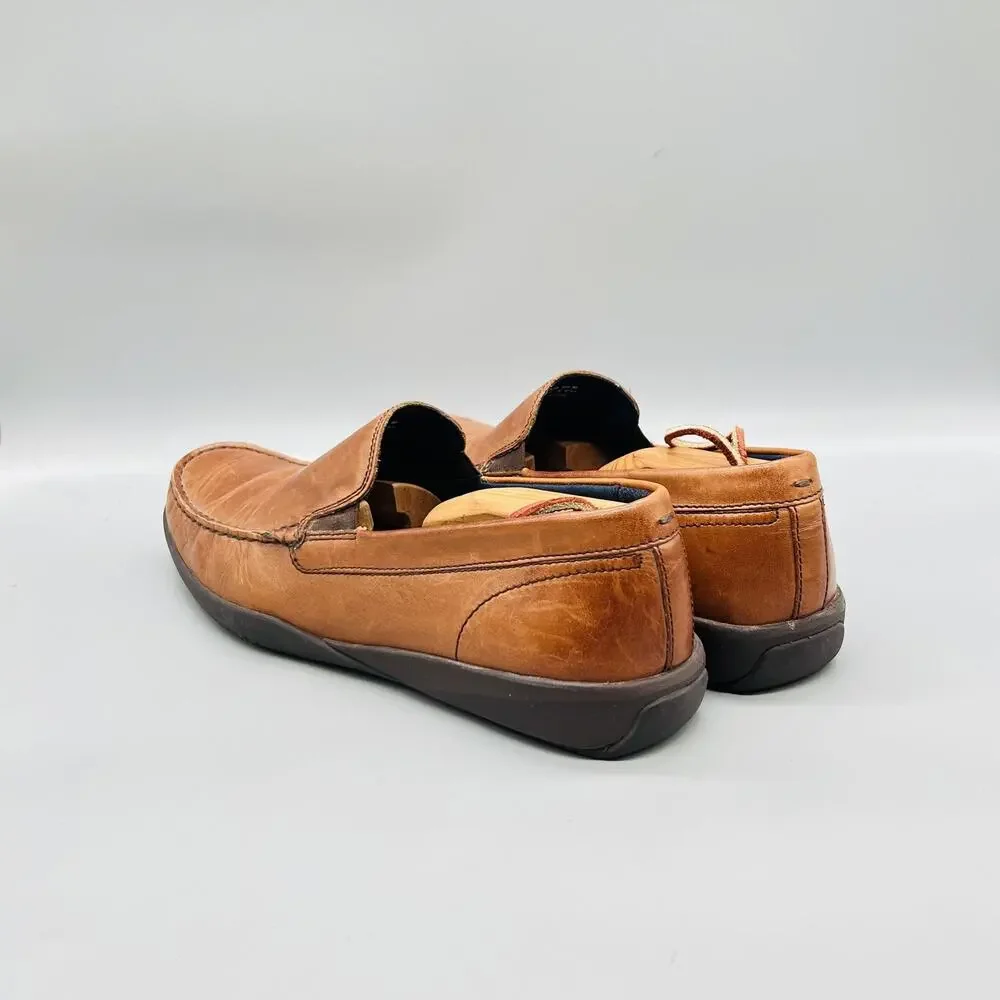 Cole Haan Shoes Mens 9.5 Brown Leather Grand OS Slip On Loafers Casual Comfort